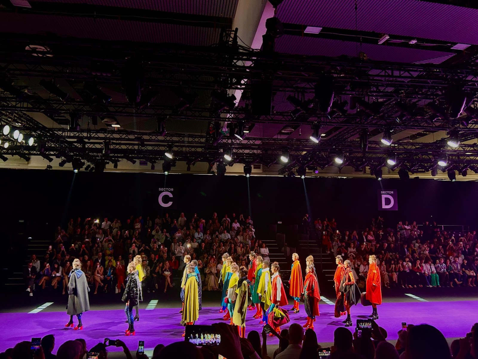 The author's view of the catwalk at Madrid Fashion Week in September.  