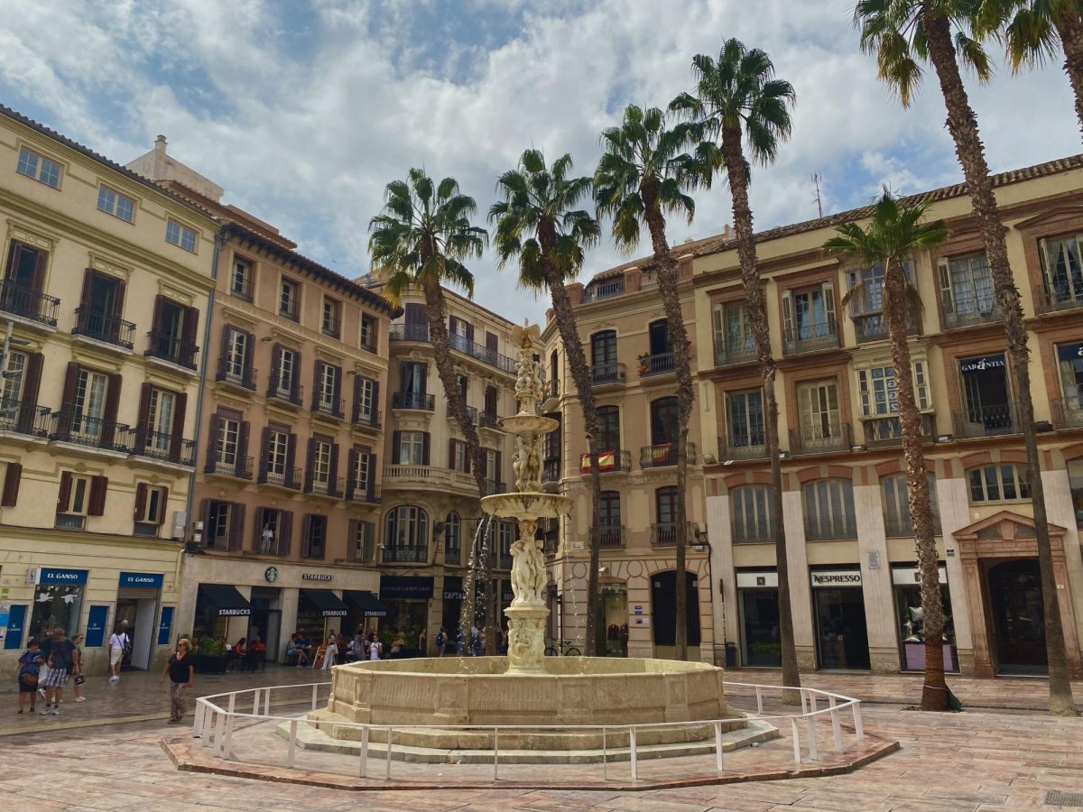 Plaza de la Constitución in Málaga, Spain.