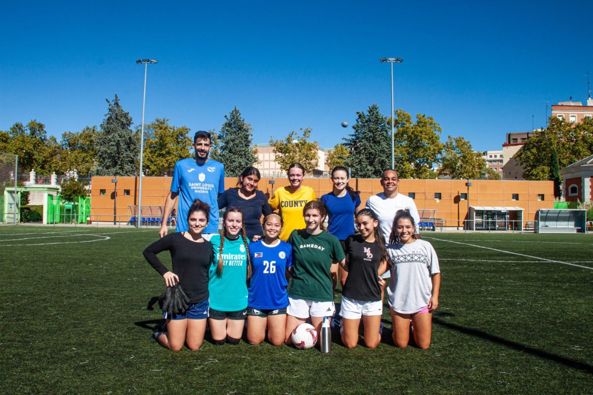 Team members pose for a group photo after a weekly Saturday practice.