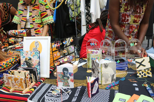 Vendors sell hand-made crafts at the Conciencia Afro Festival in October. 
Photo by Abigail Amane