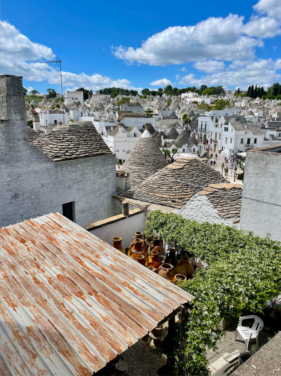 These white huts, called trulli, gave UNESCO World Heritage status to Alberobello, a town in southern Italy.